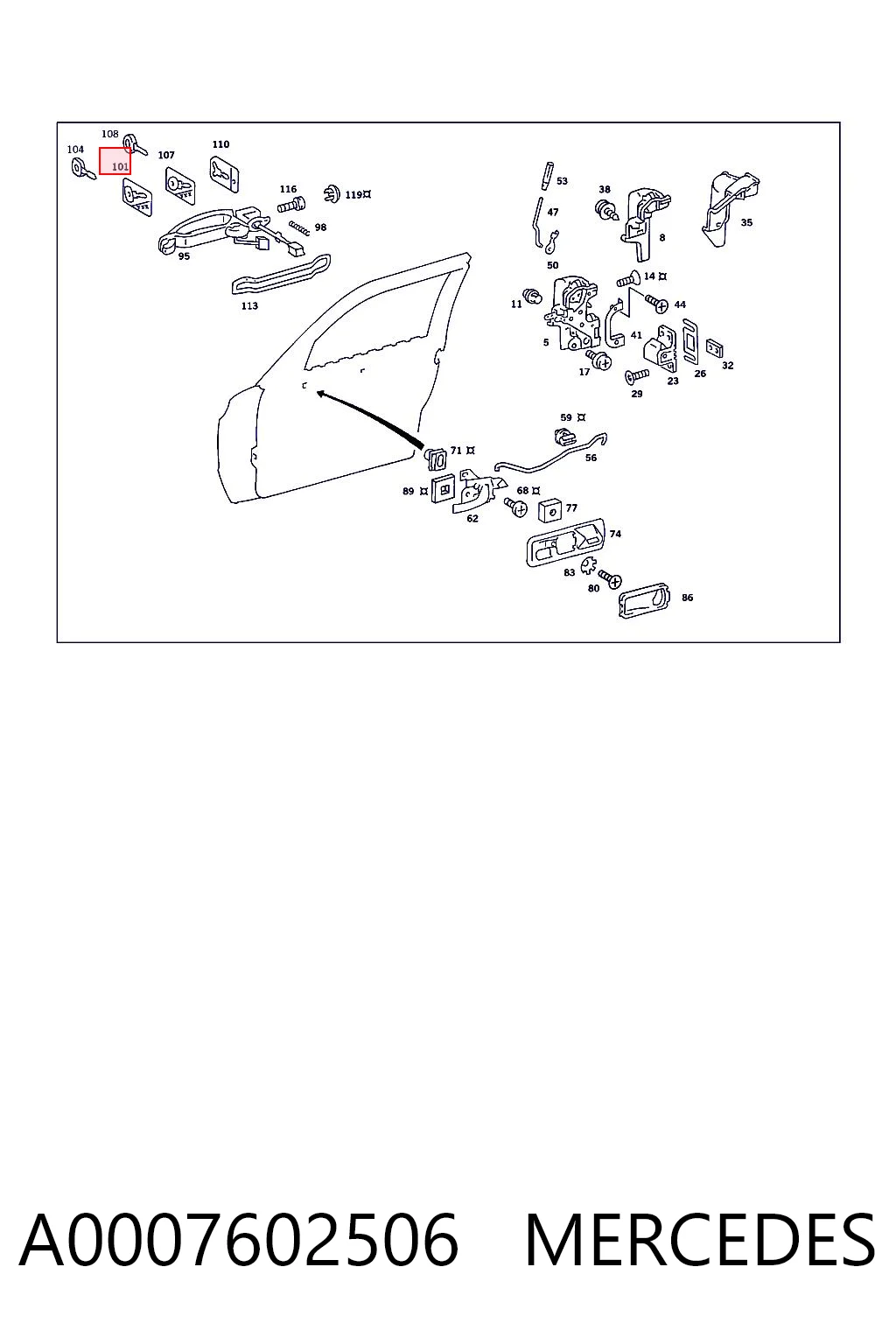 A0007602506 MERCEDES