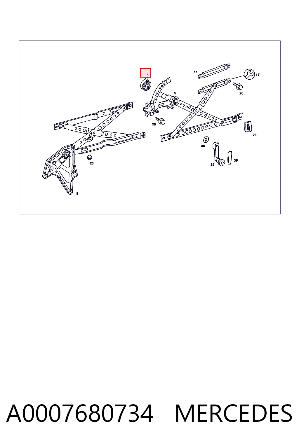 A0007680734 Mercedes
