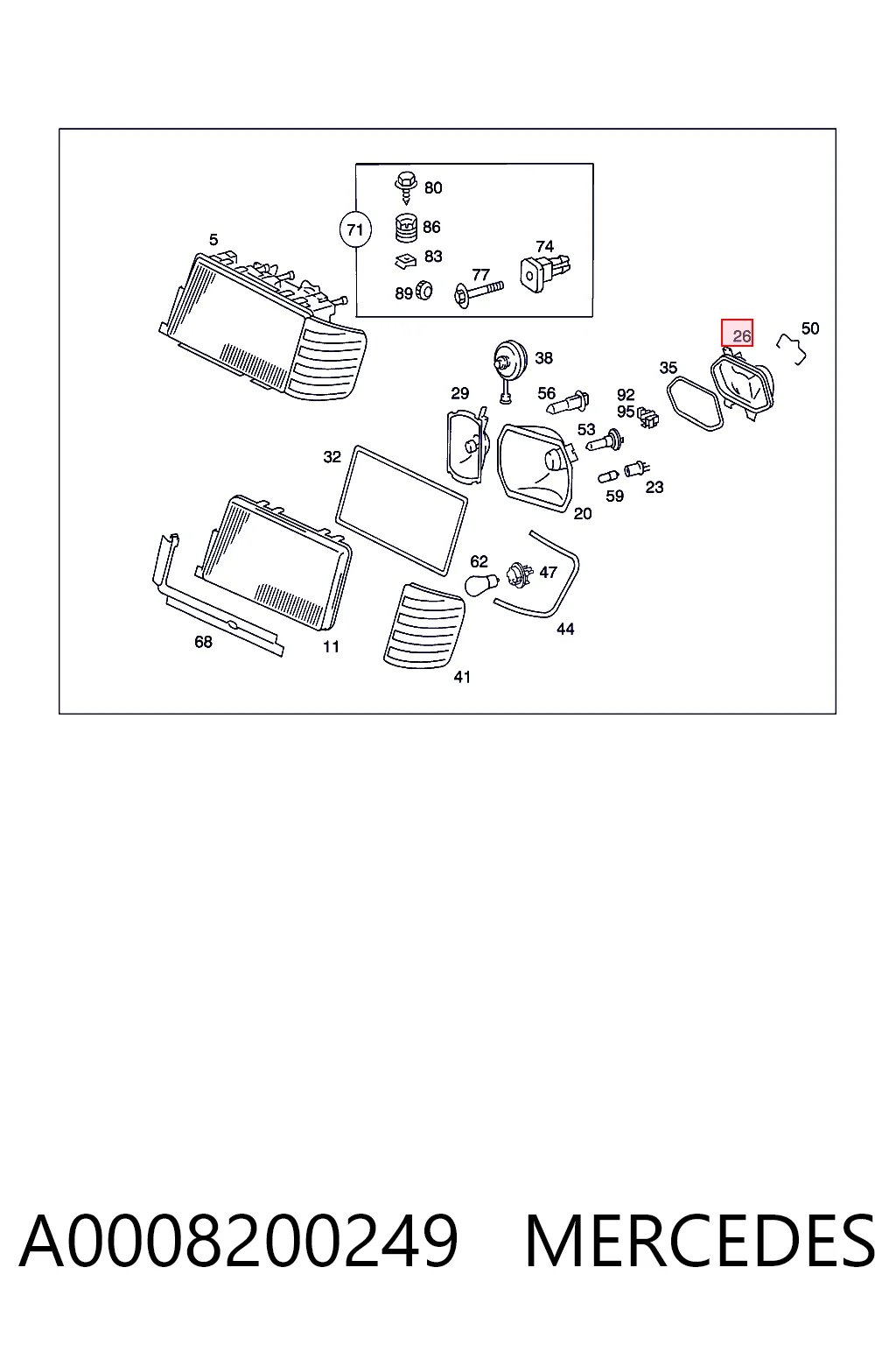 A0008200249 Mercedes