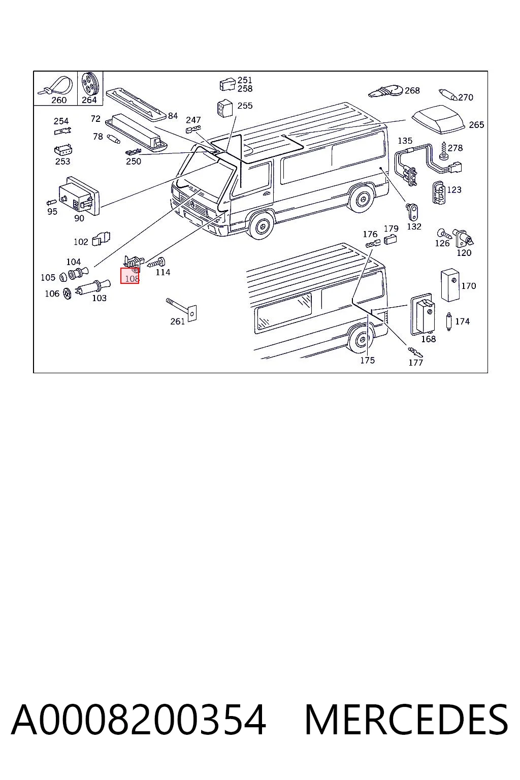 A0008200354 Mercedes