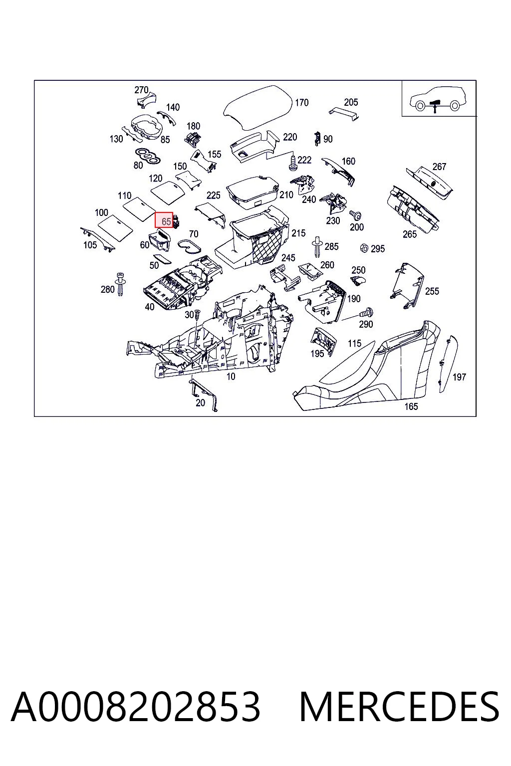A0008202853 Mercedes