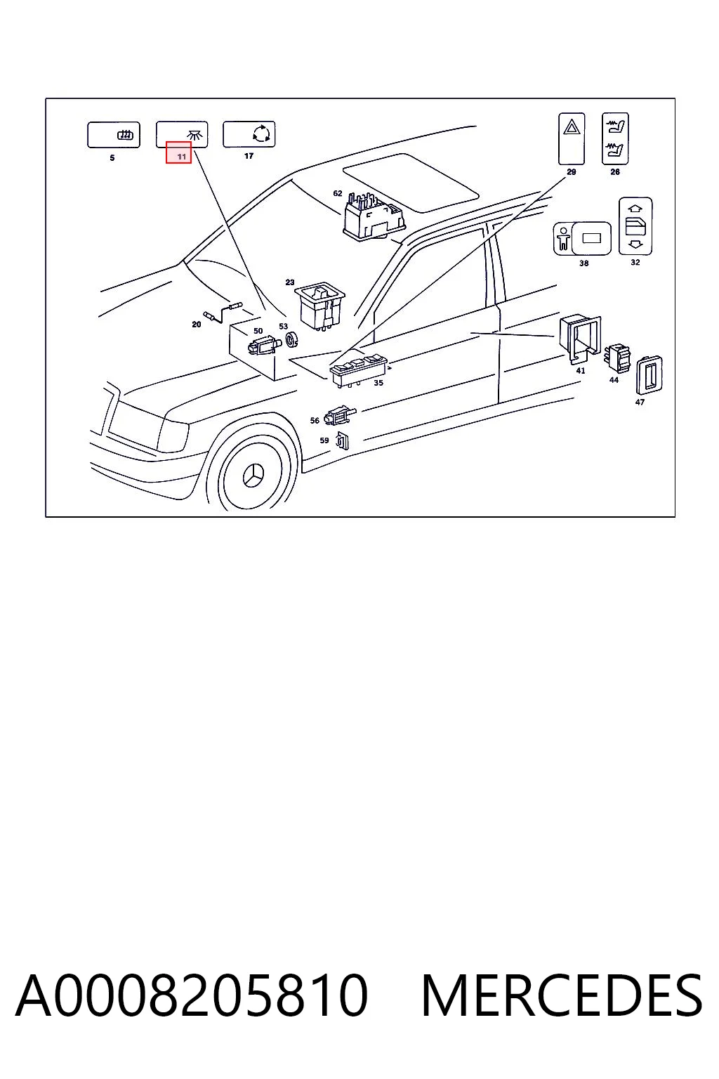 A0008205810 Mercedes