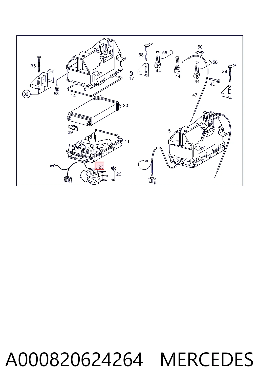 Comprar Motor del ventilador del calefactor Mercedes Bus 207-310  601 a bajo precio