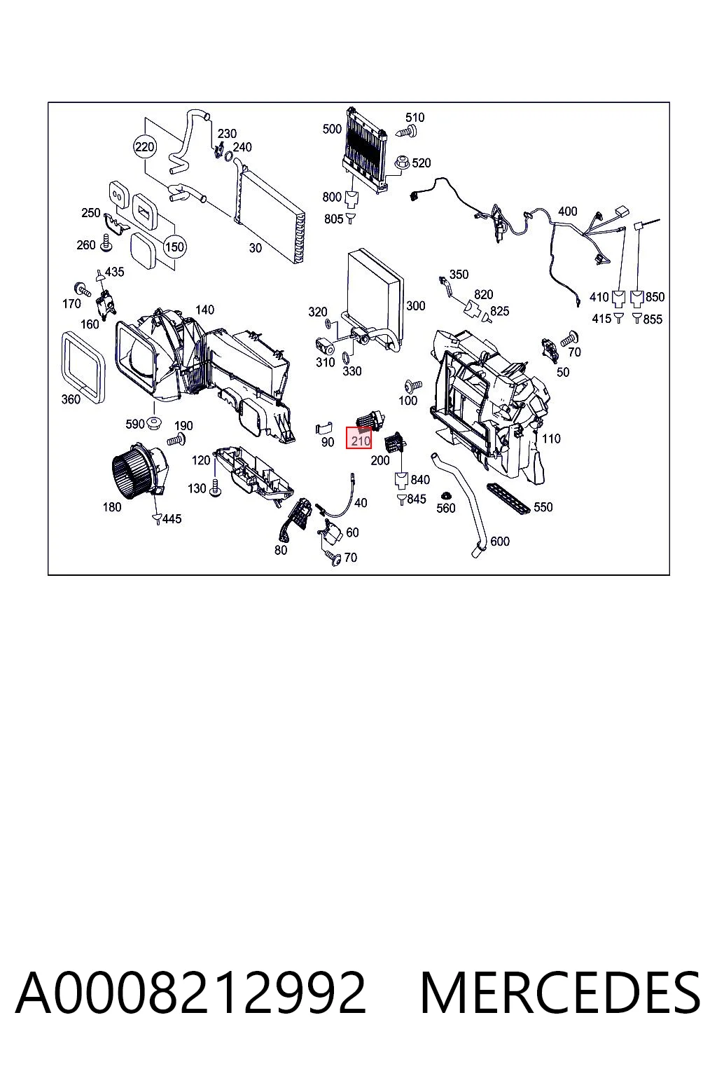 A0008212992 Mercedes