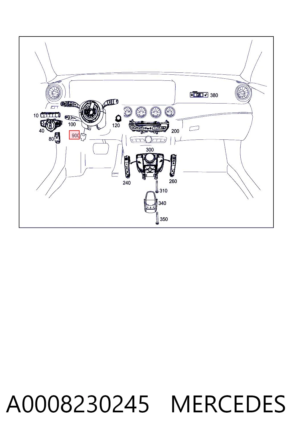A0008230245 Mercedes