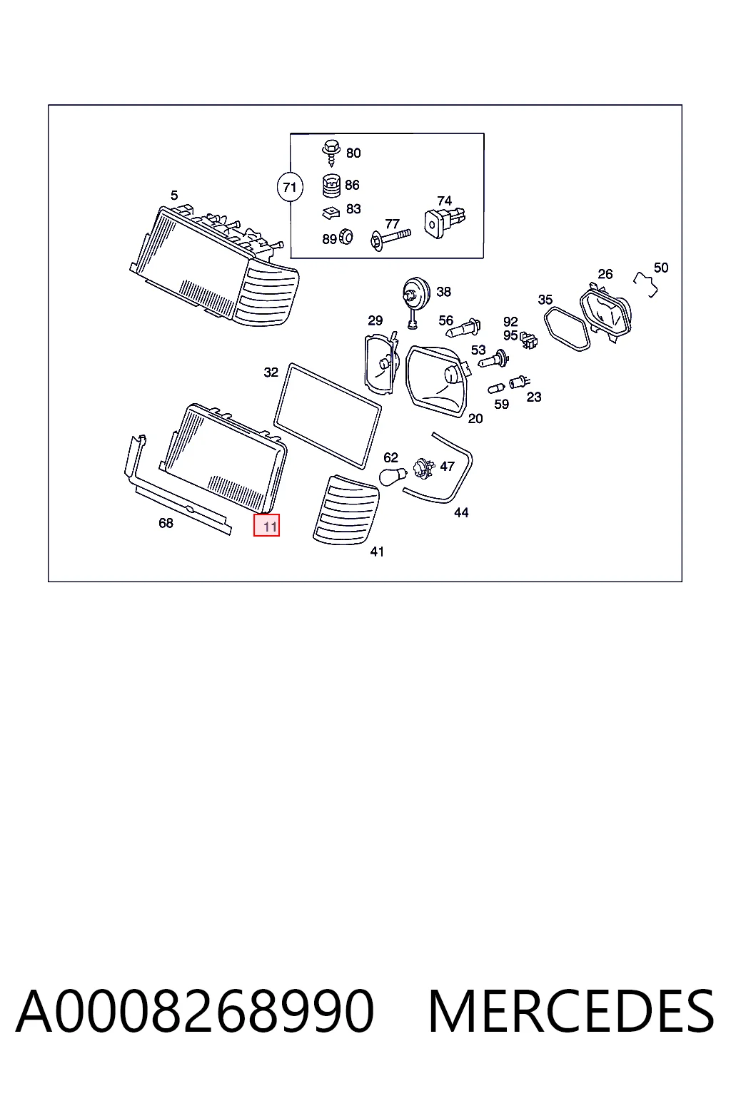 A0008268990 Mercedes