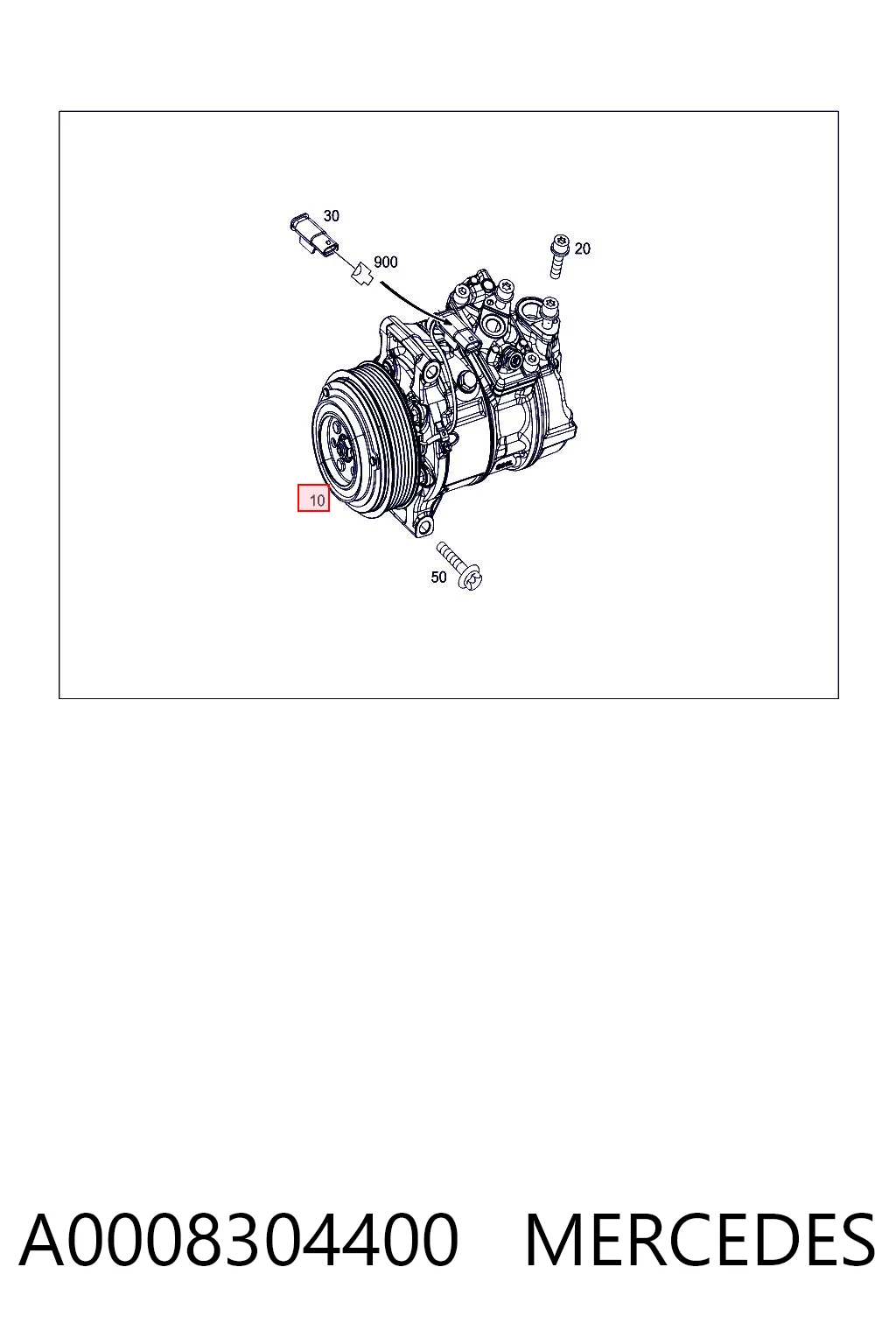A0008304400 Mercedes Compresor climatizador