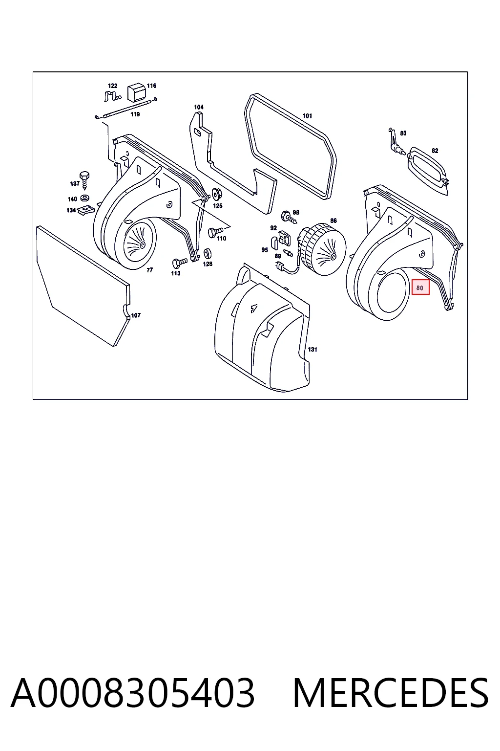 A0008305403 Mercedes