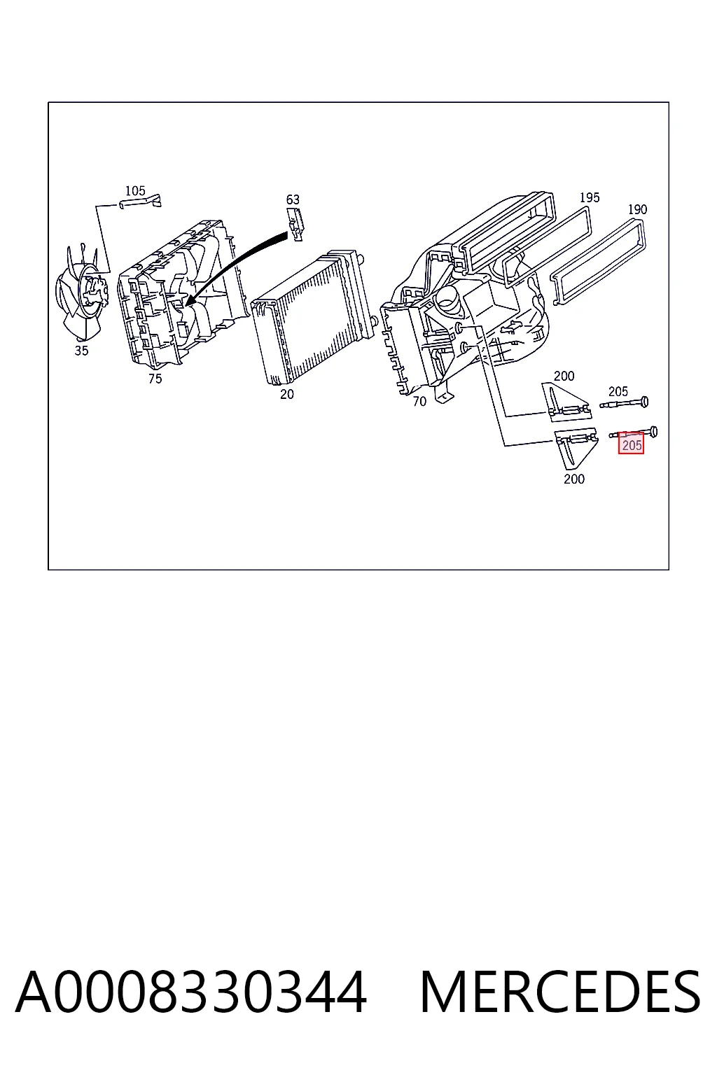 A0008330344 Mercedes