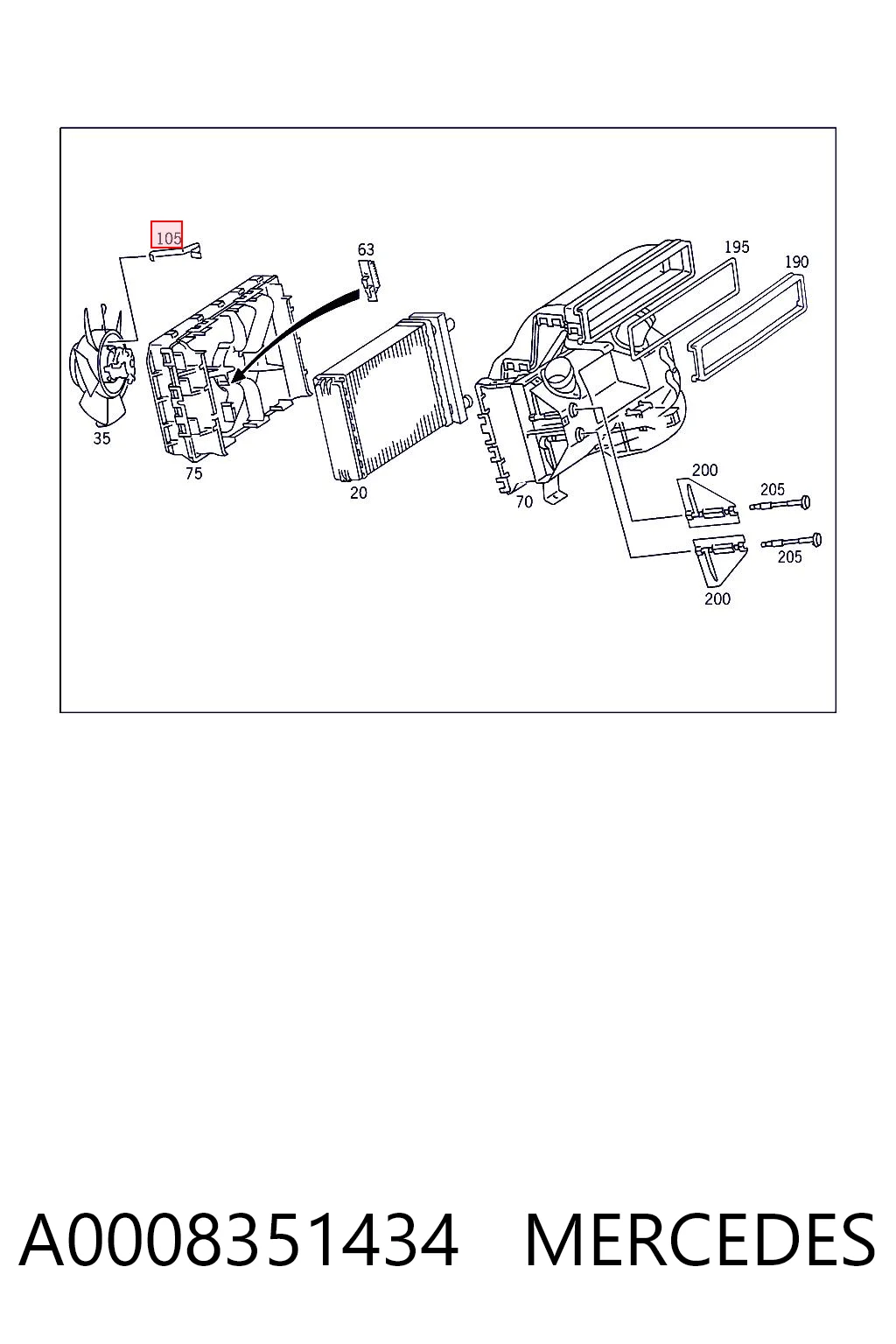 A0008351434 Mercedes