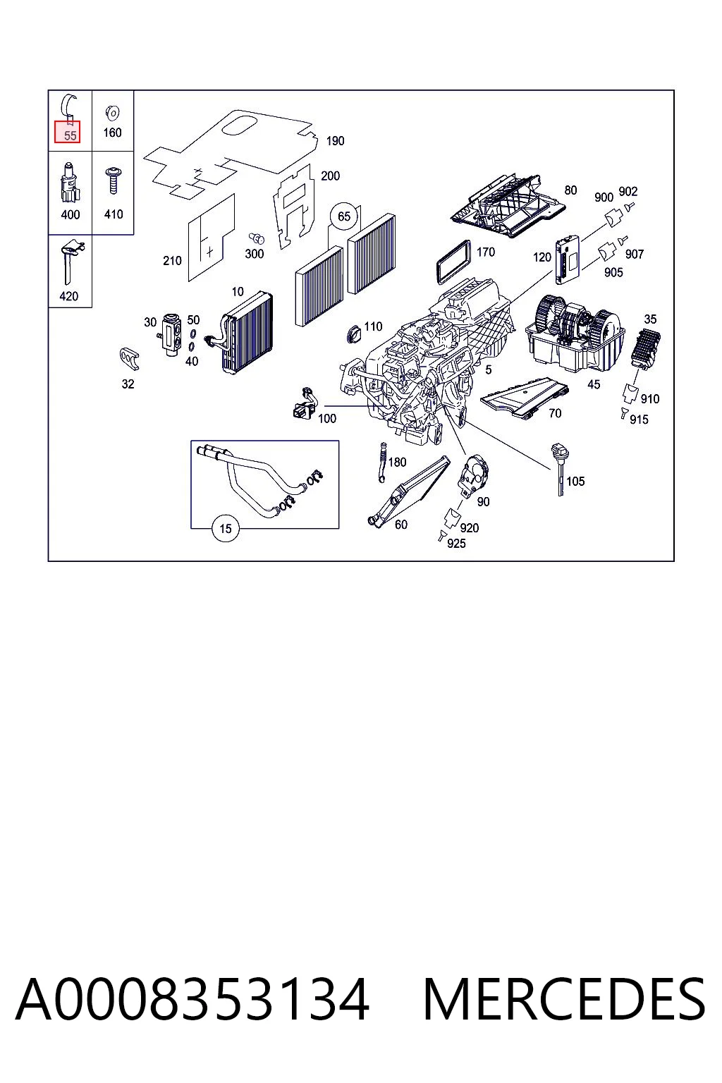 A0008353134 Mercedes