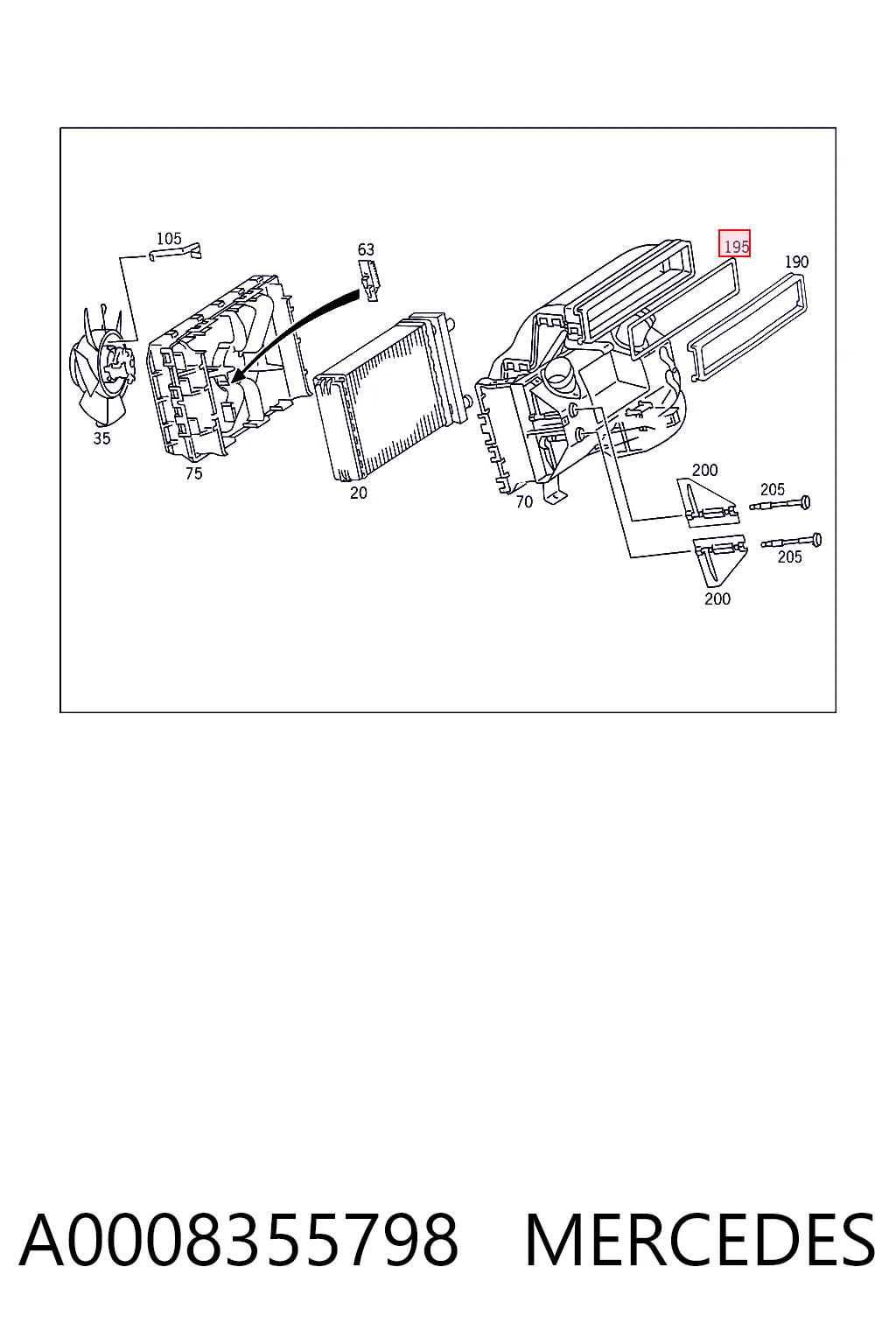 A0008355798 Mercedes