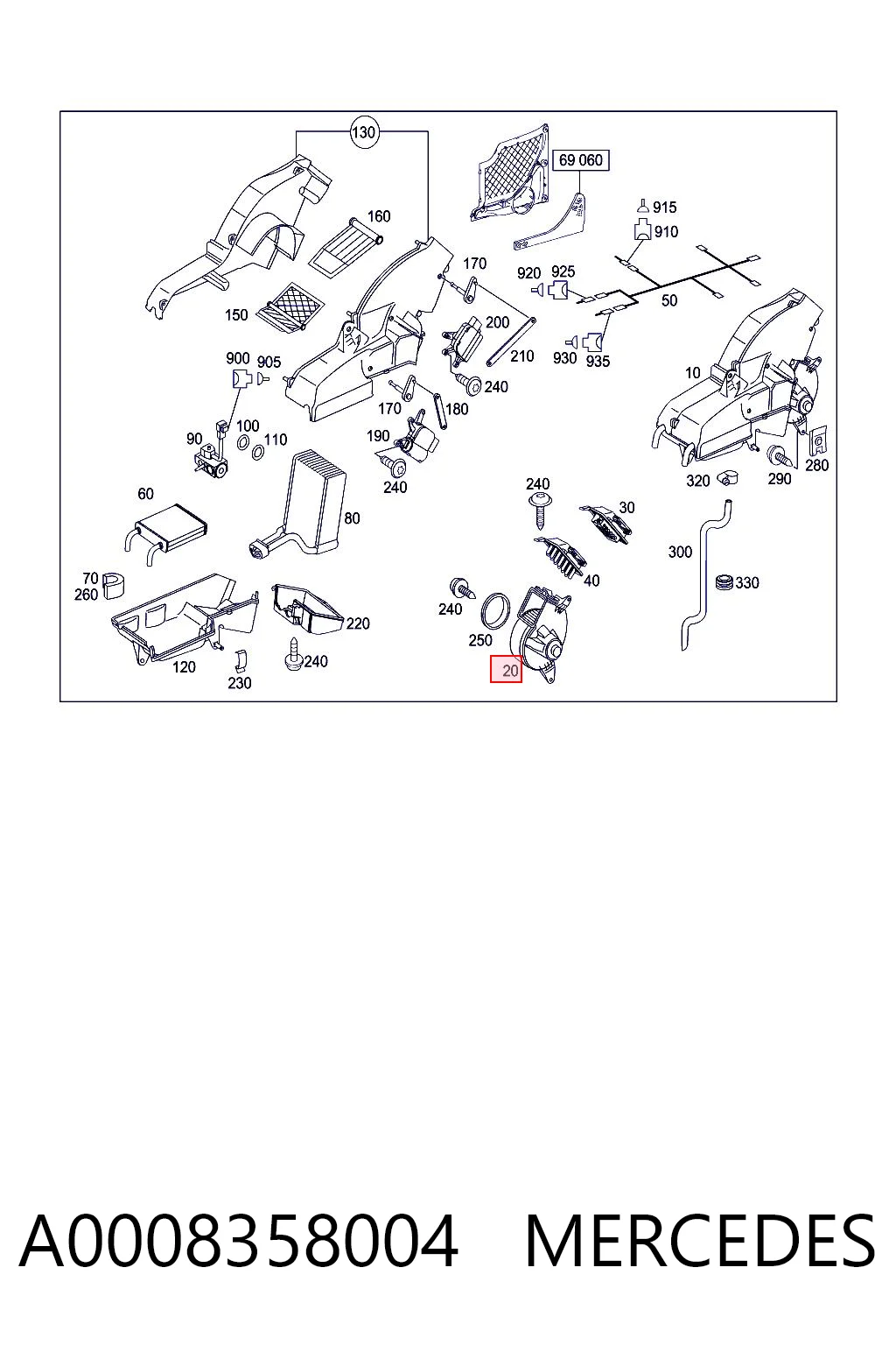 A0008358004 Mercedes