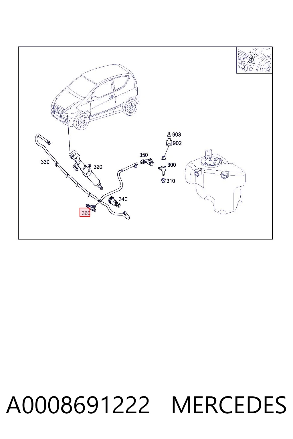 A0008691222 Mercedes