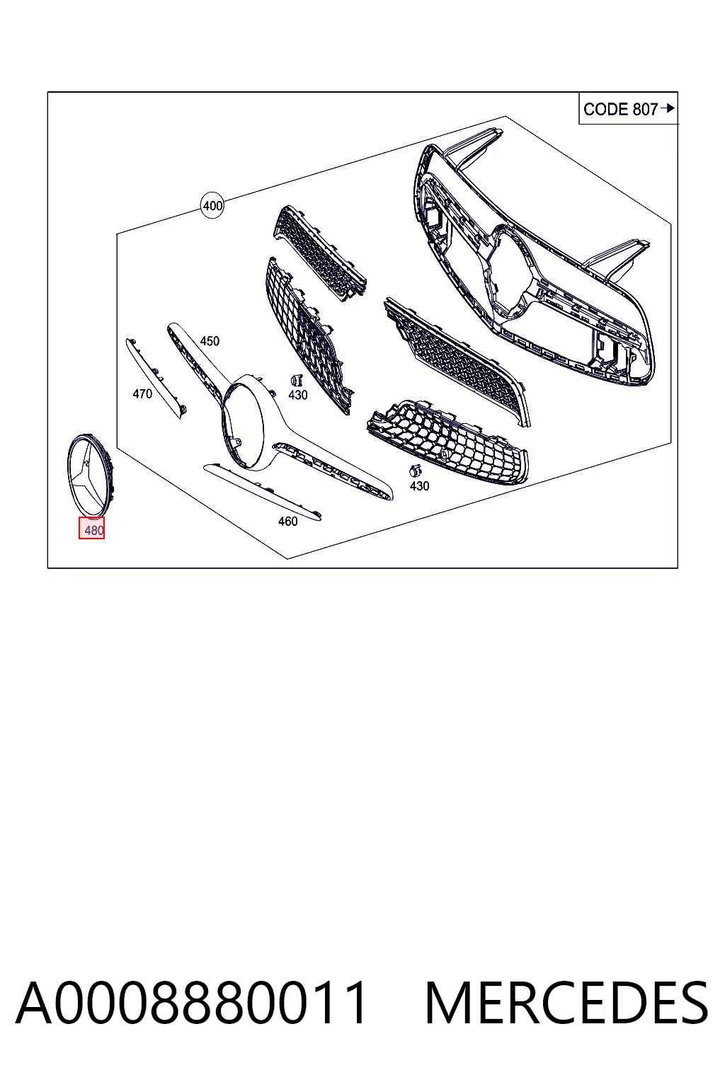 A0008880011 Mercedes