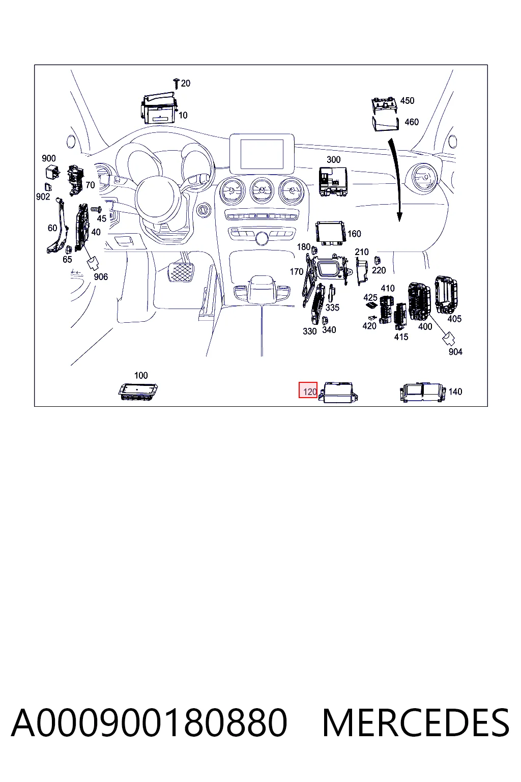 A000900180880 Mercedes