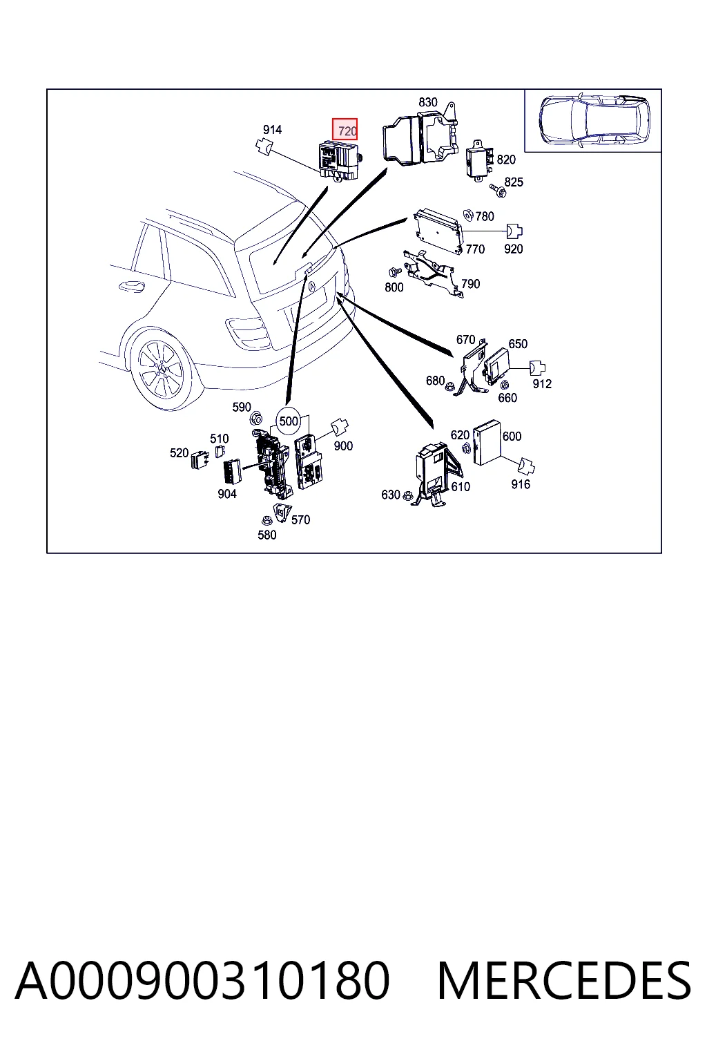 A000900310180 Mercedes