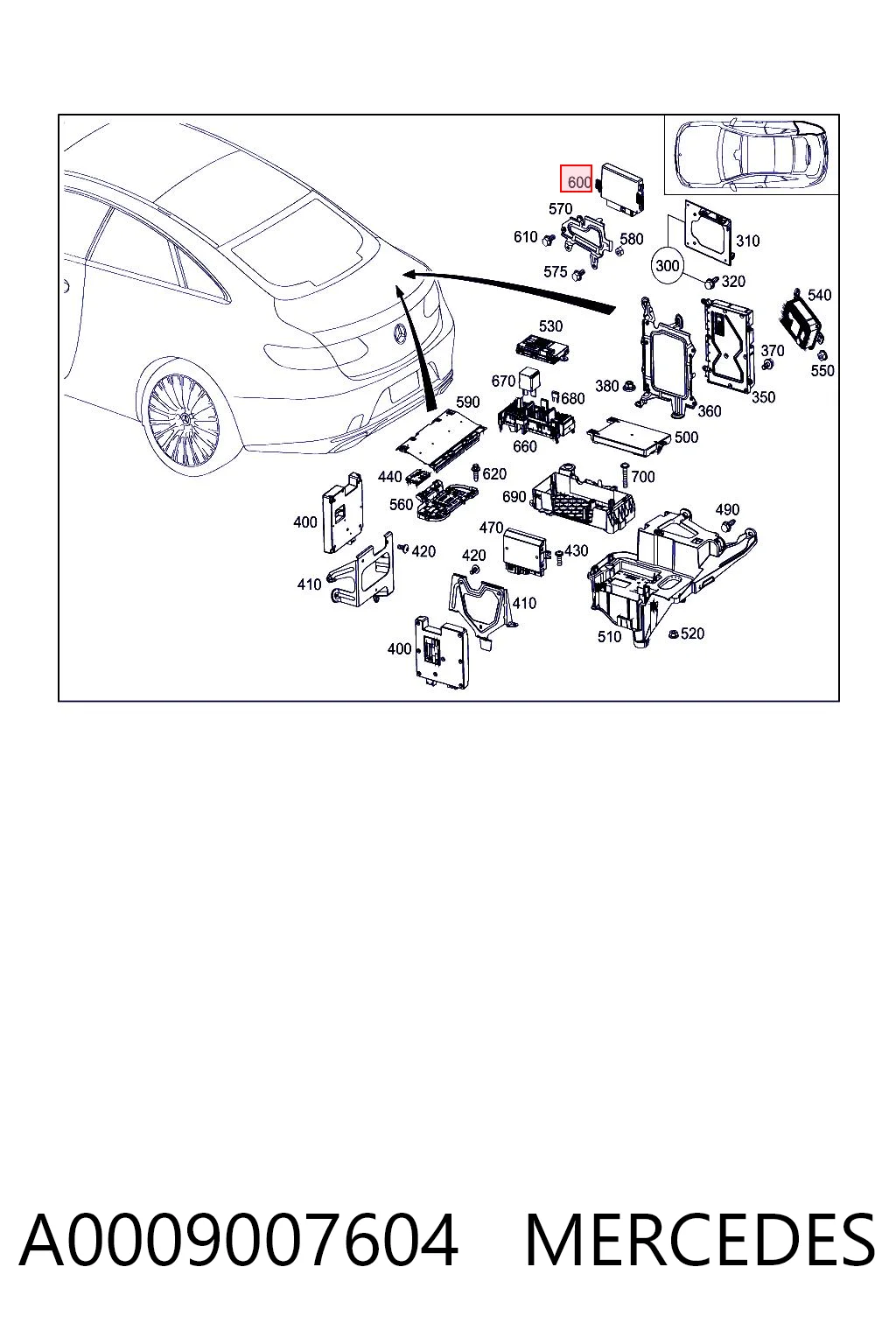 A0009007604 Mercedes