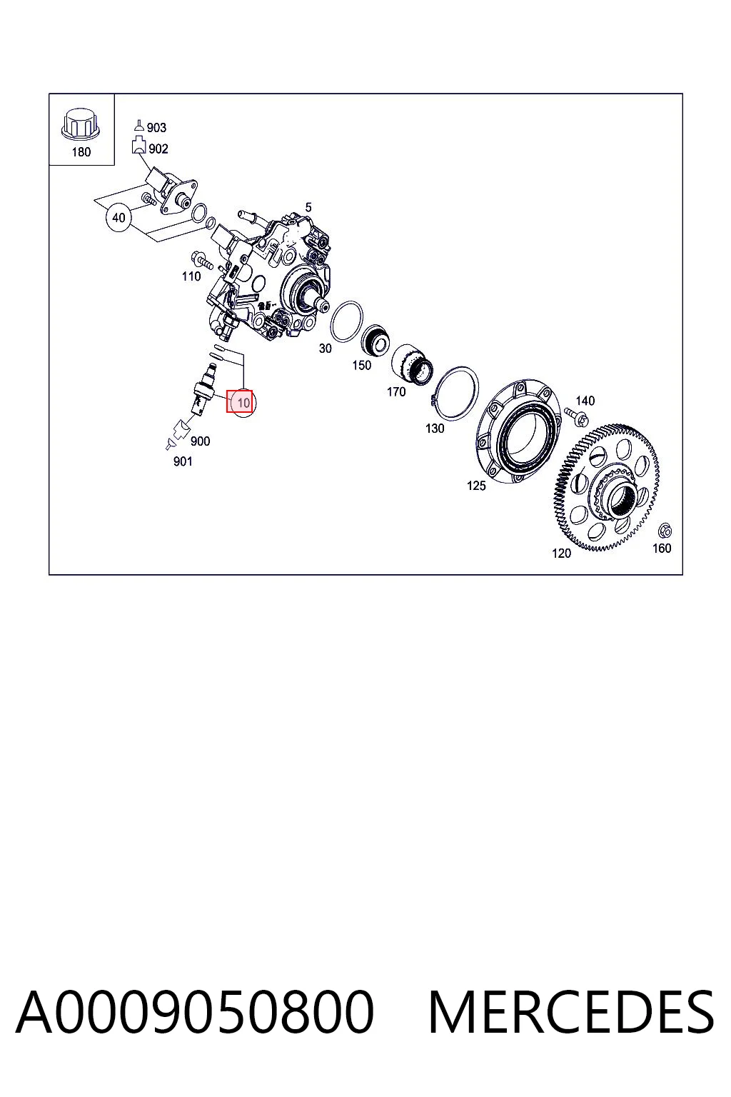 A0009050800 Mercedes