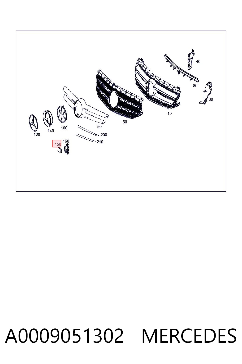 A0009051302 Mercedes