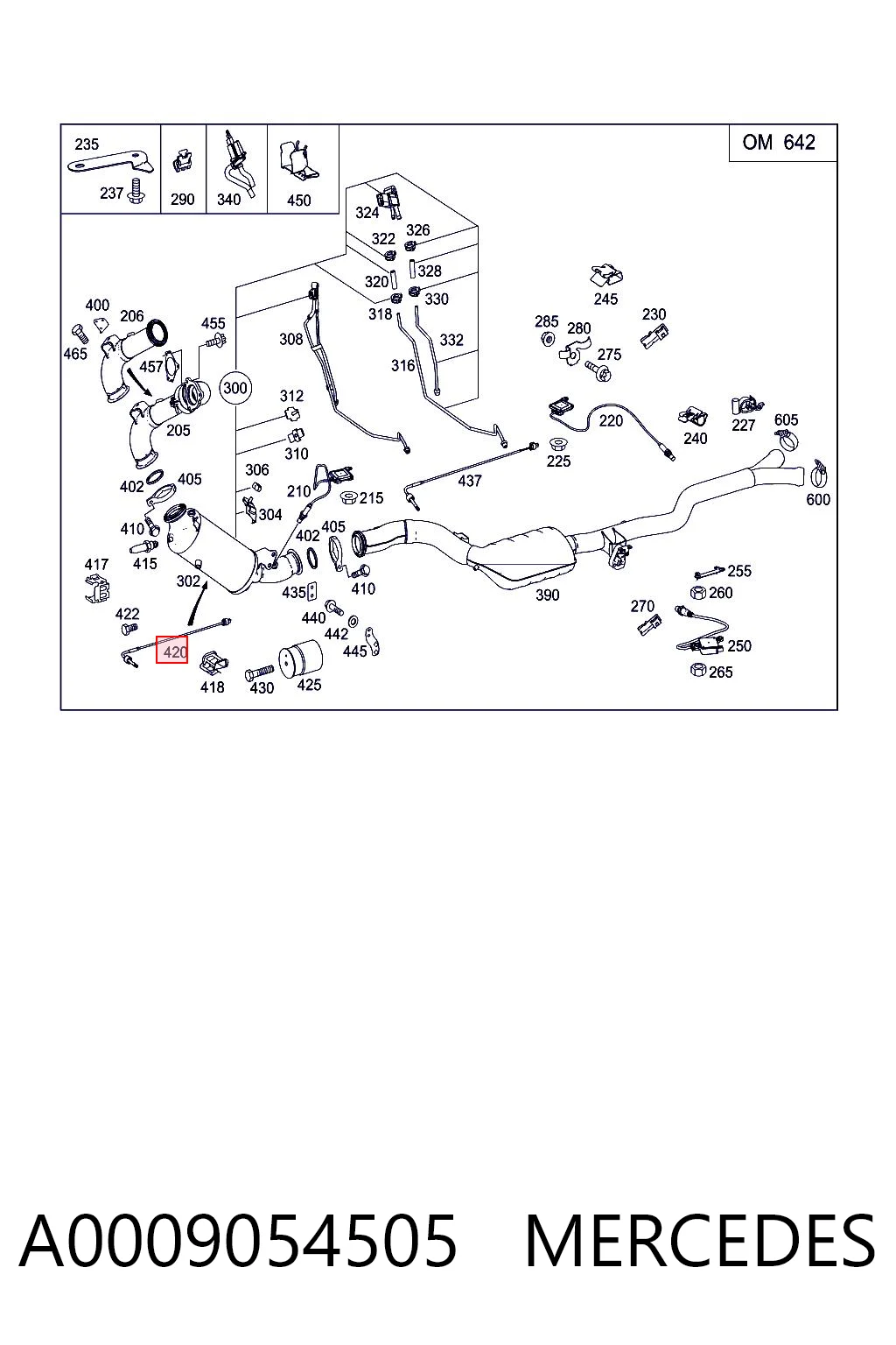 A0009054505 Mercedes