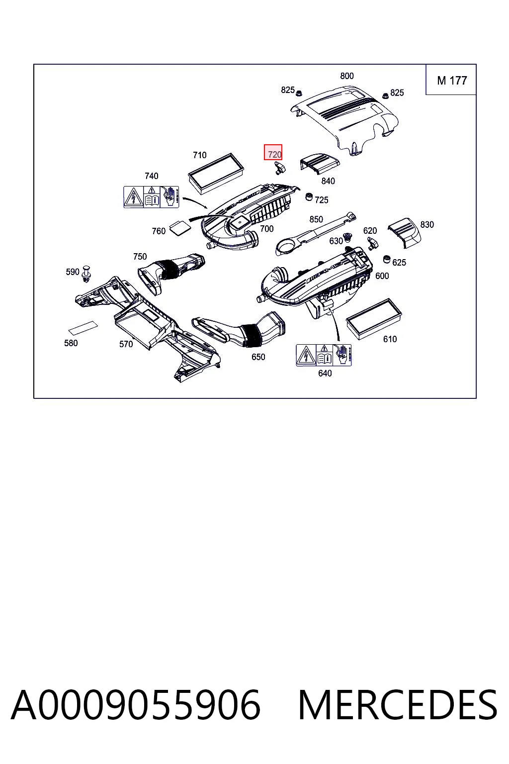 A0009055906 Mercedes Sensor de presión de sobrealimentación