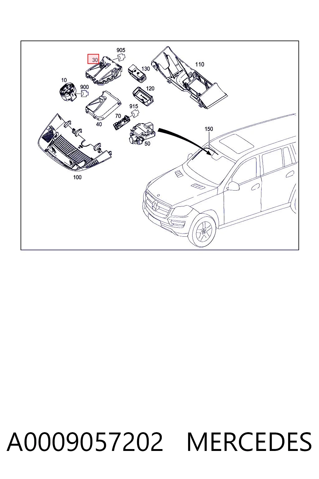 A0009057202 Mercedes
