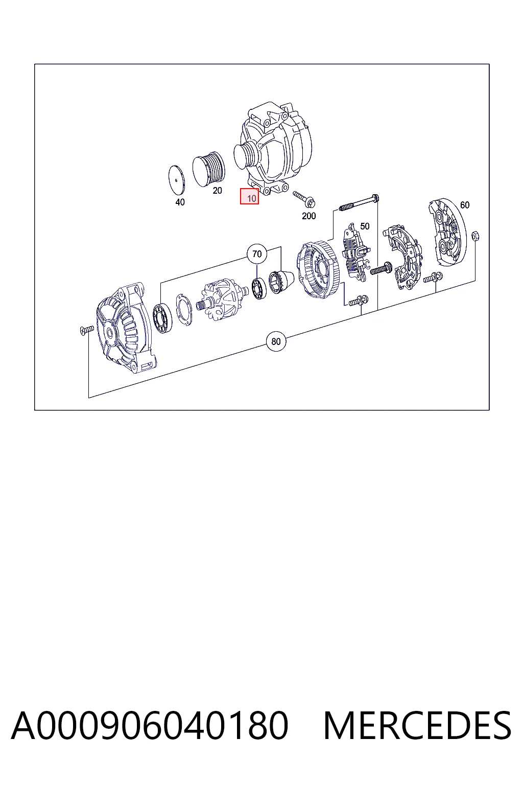 Generador para Mercedes Sprinter  (907)
