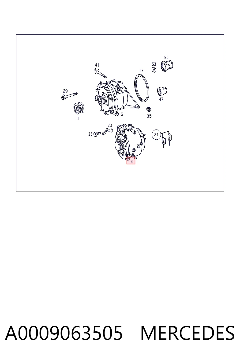 A0009063505 Mercedes