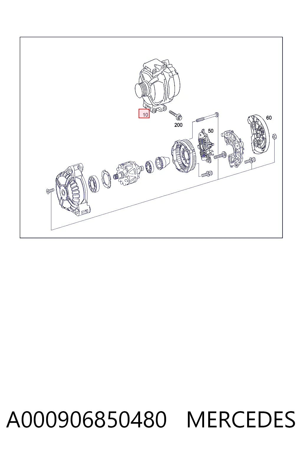 Generador para Mercedes GLC  (C253)