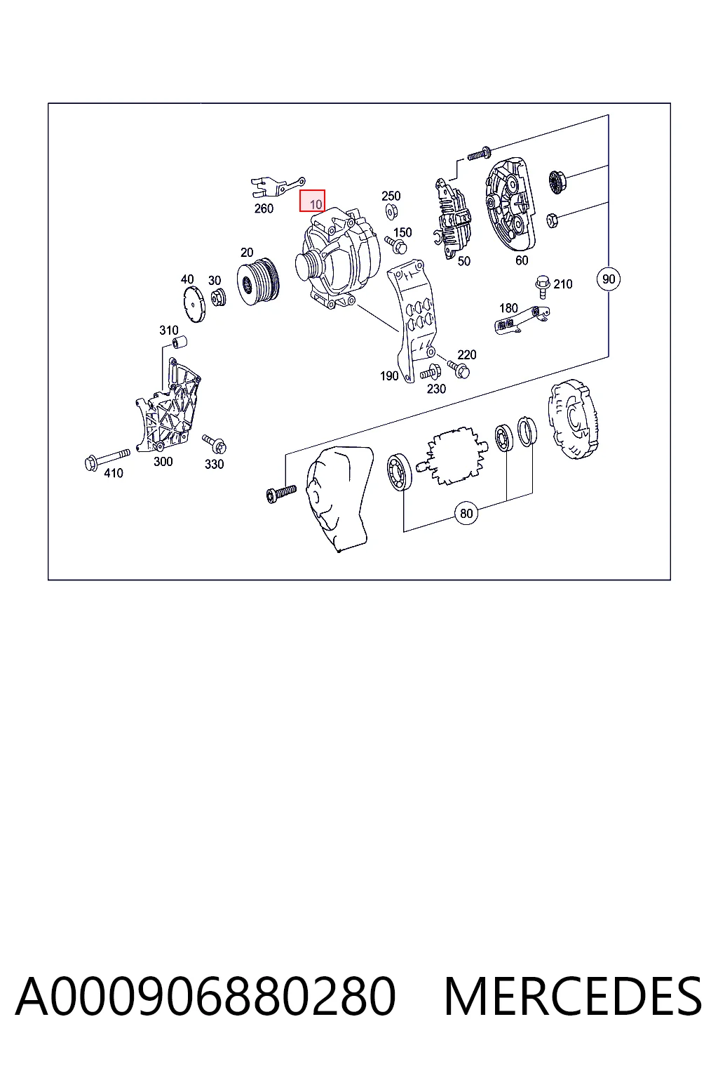 Alternador del motor Mercedes Sprinter desde 272,98 €