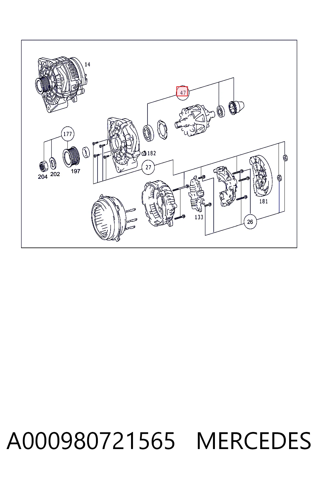 Cojinete alternador Bosch F00M147802