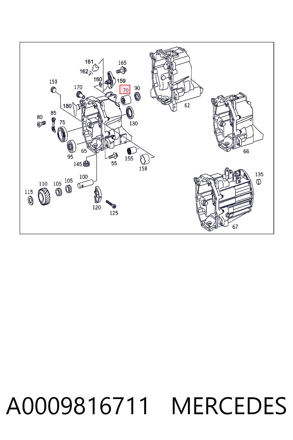 A0009816711 Mercedes