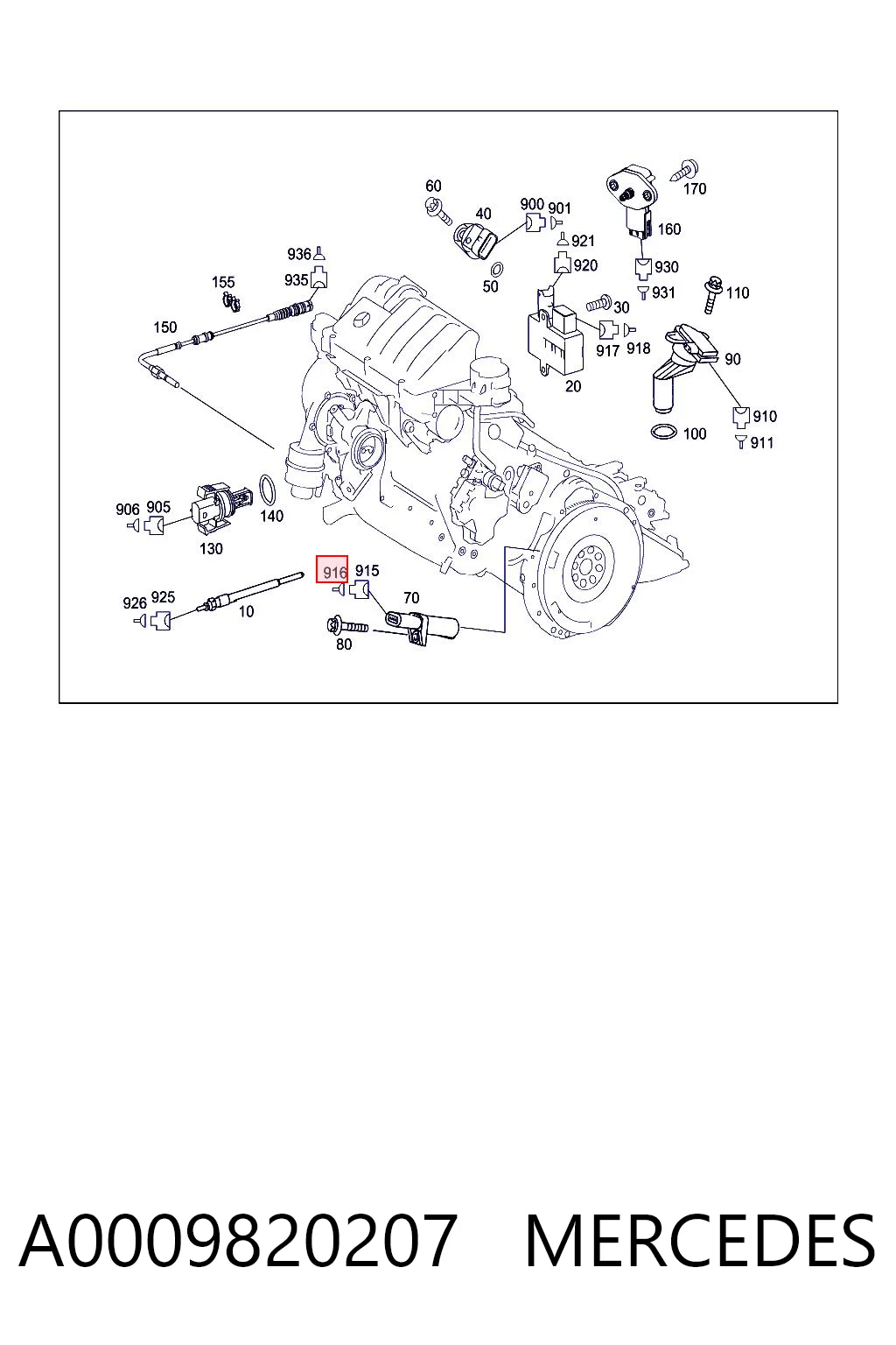 A0009820207 Mercedes