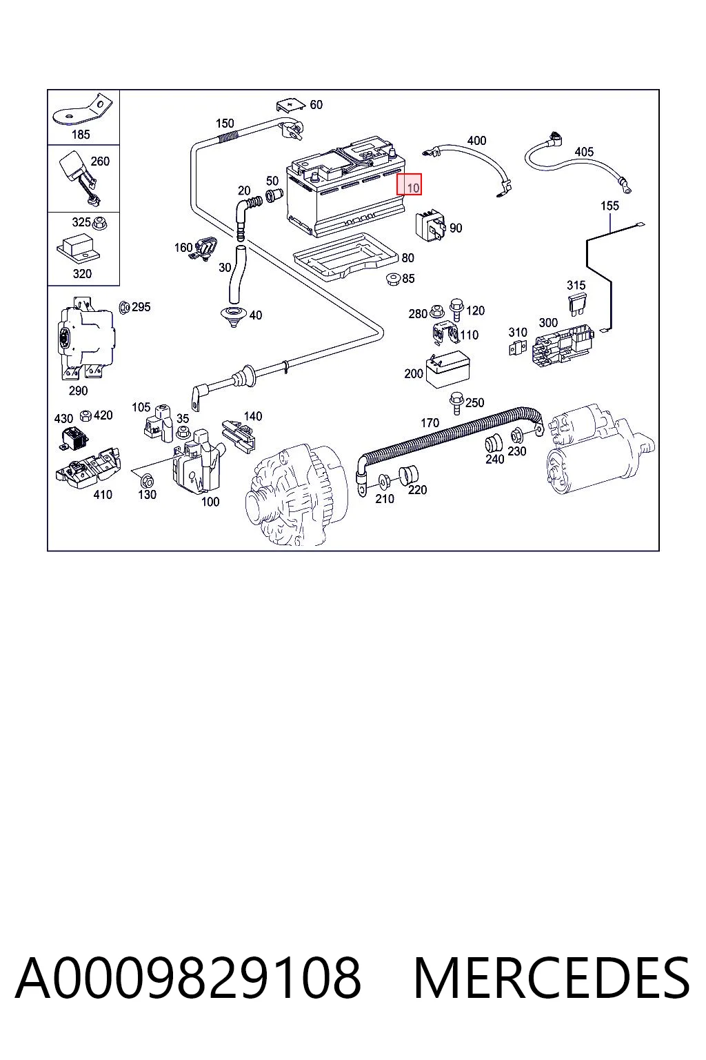 A0009829108 Mercedes