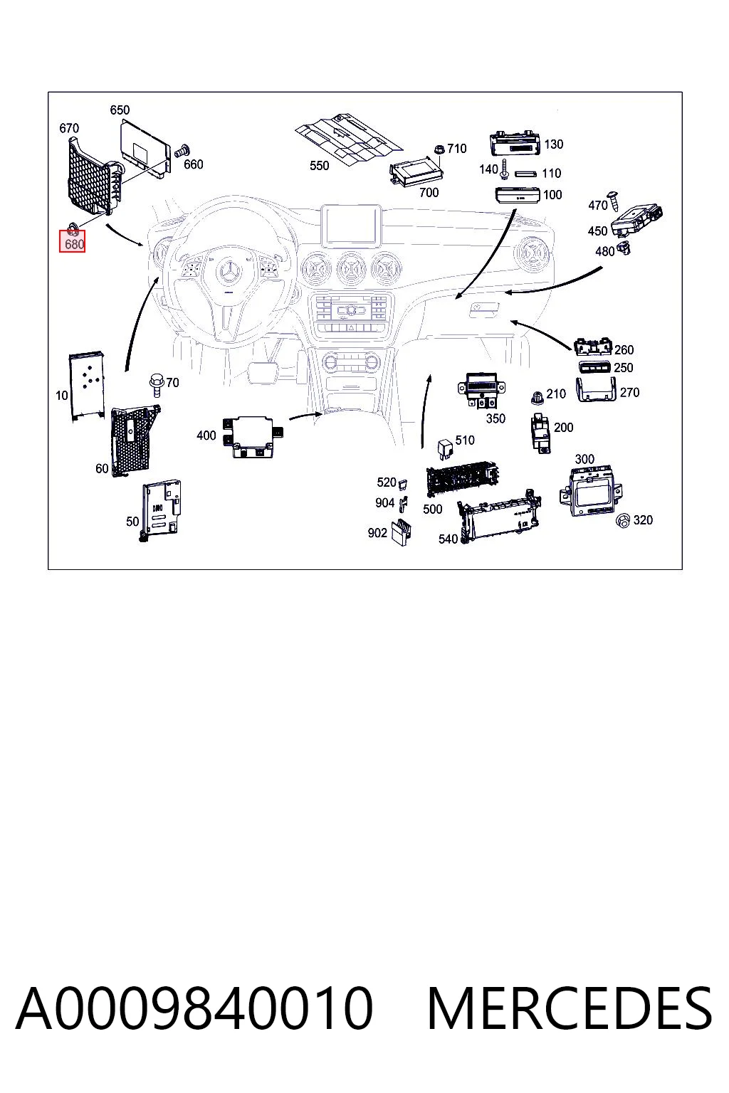 A0009840010 Mercedes