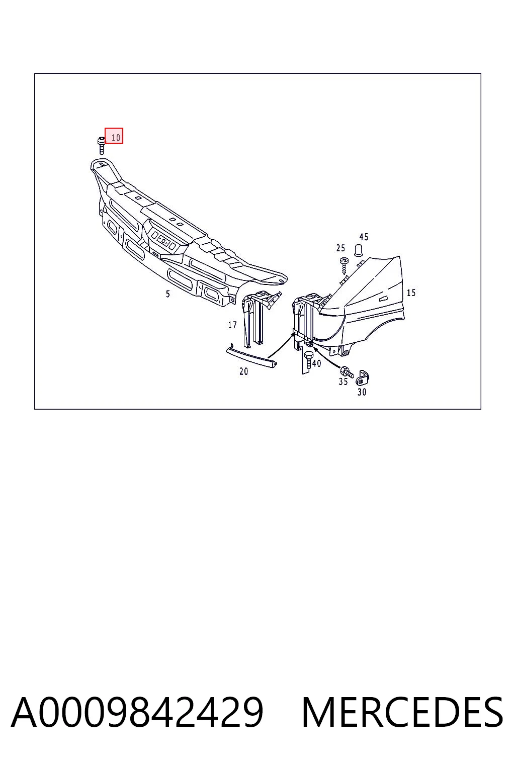 A0009842429 Mercedes