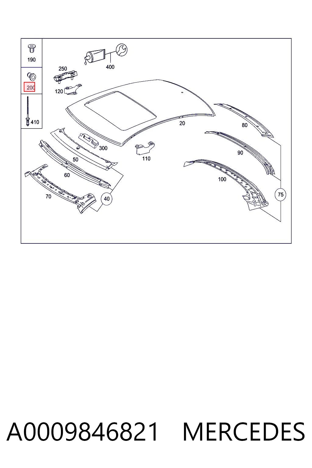 A0009846821 Mercedes