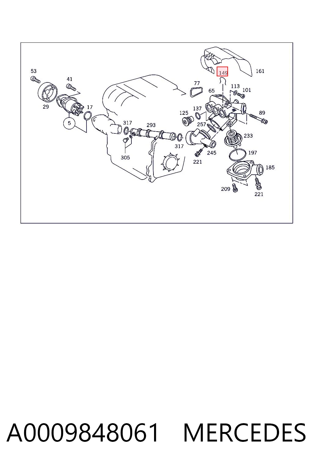 A0009848061 Mercedes