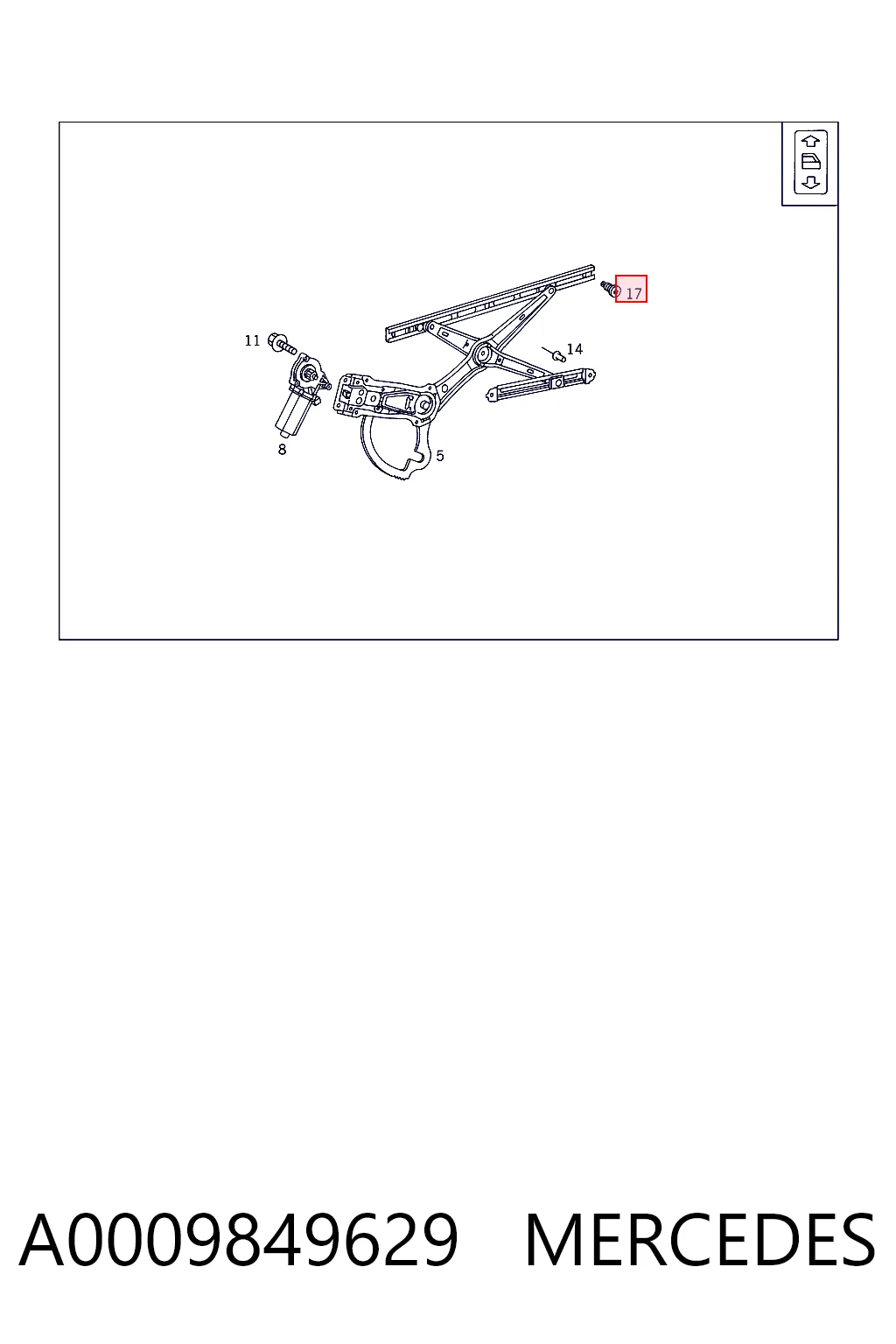 A0009849629 Mercedes