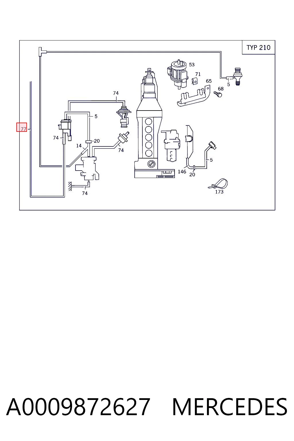 A0009872627 Mercedes