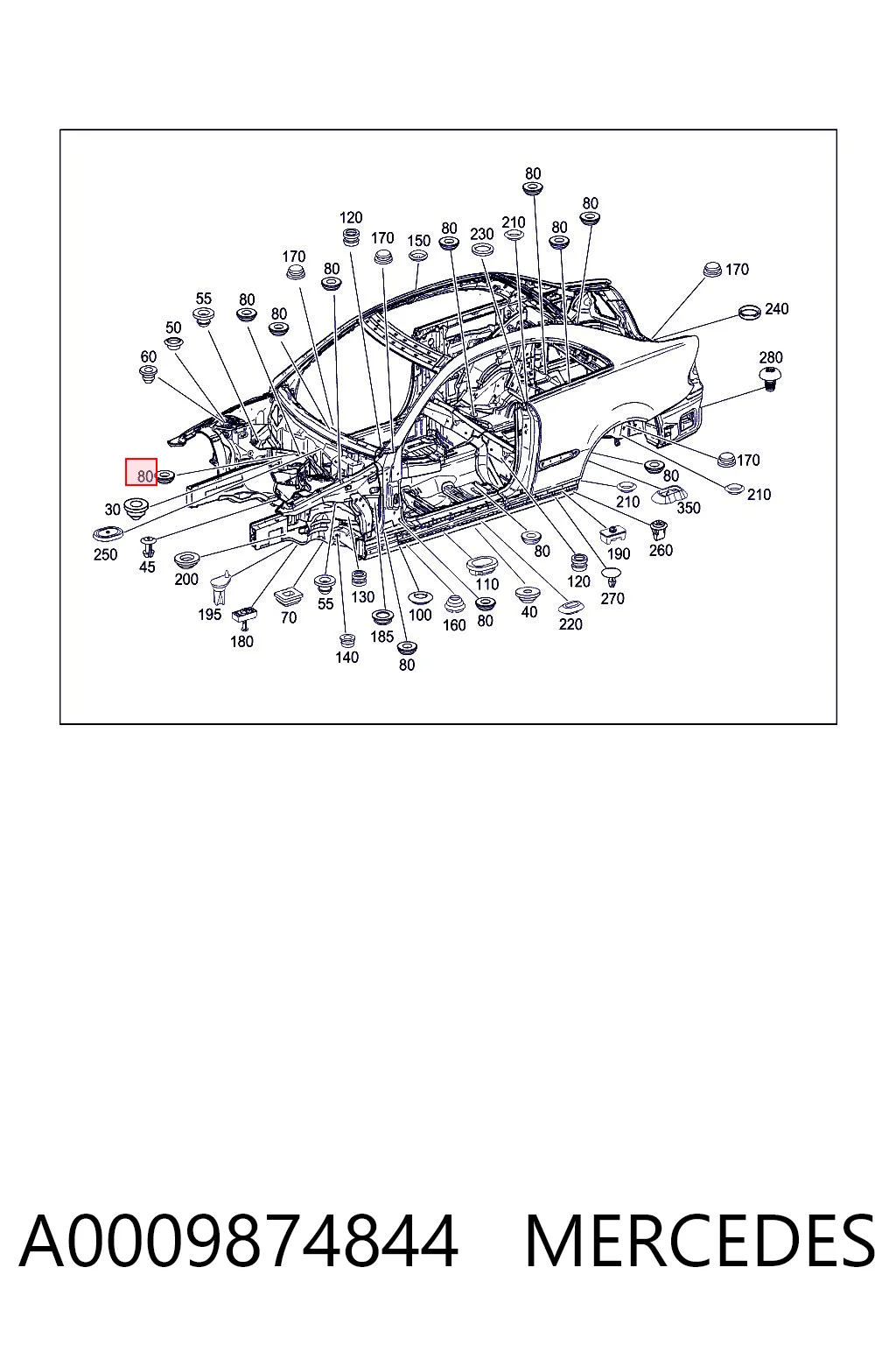 A0009874844 Mercedes