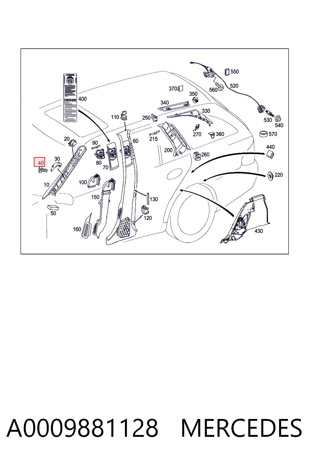 A0009881128 Mercedes