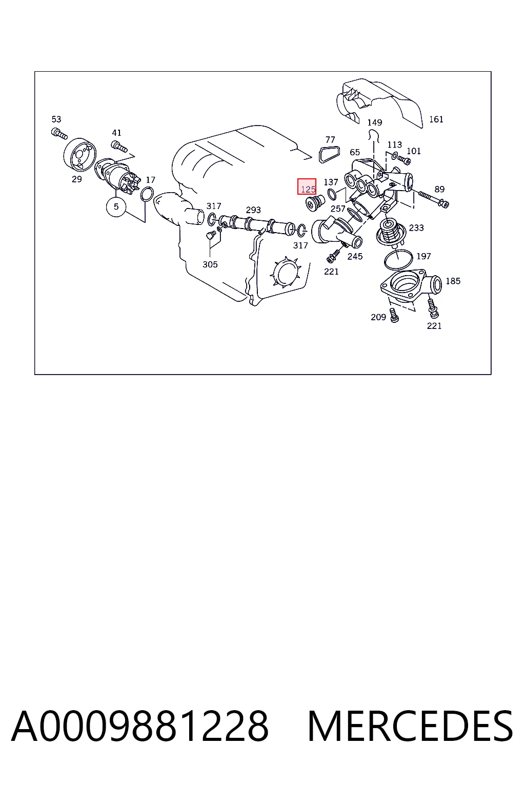 A0009881228 Mercedes