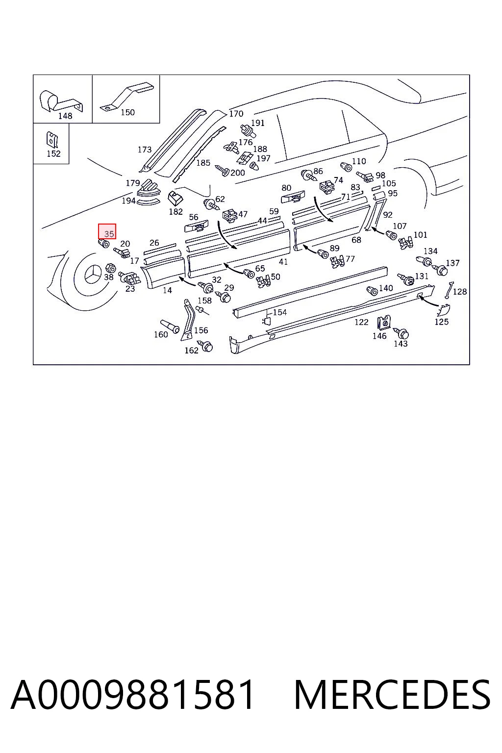 A0009881581 Mercedes