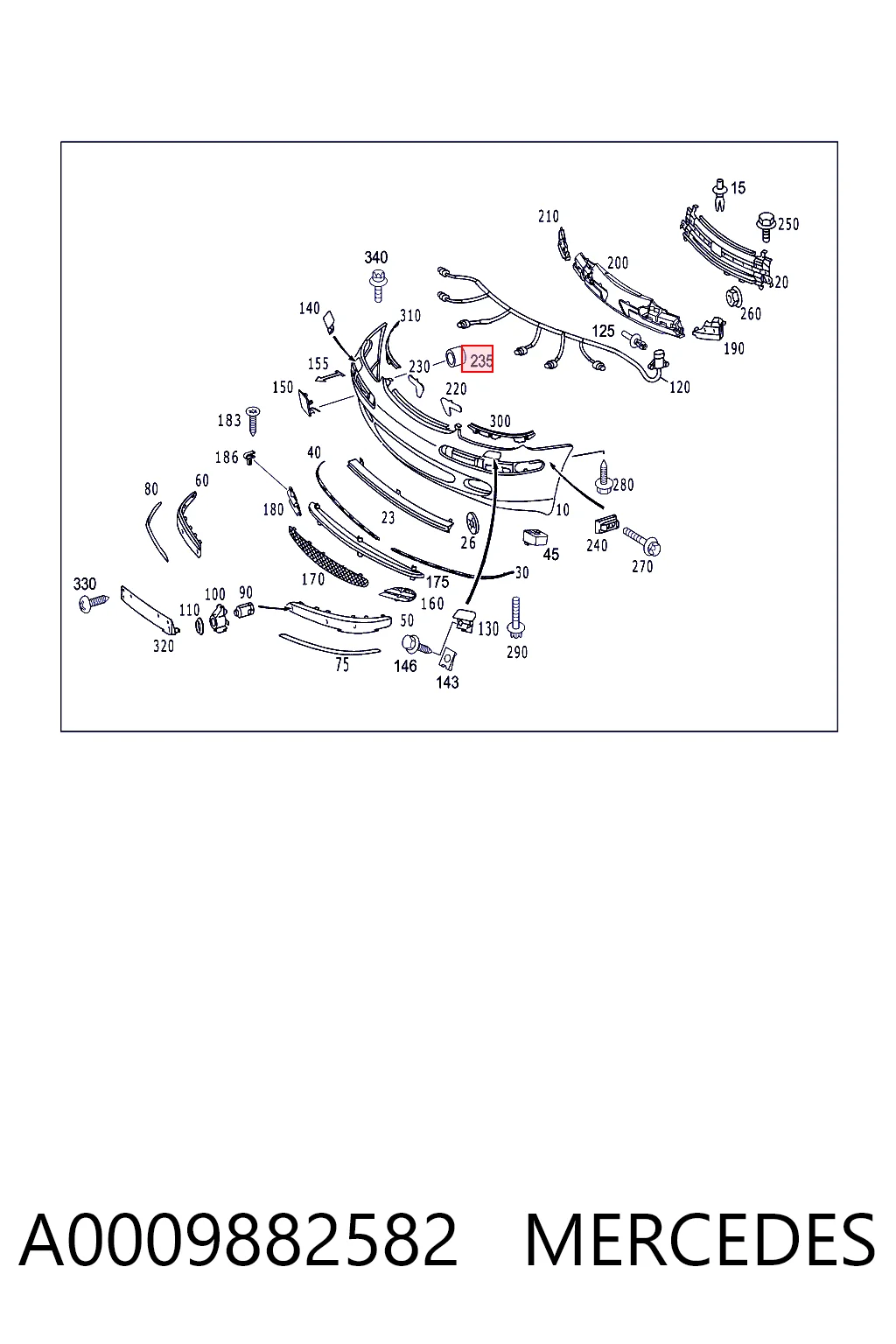 A0009882582 Mercedes