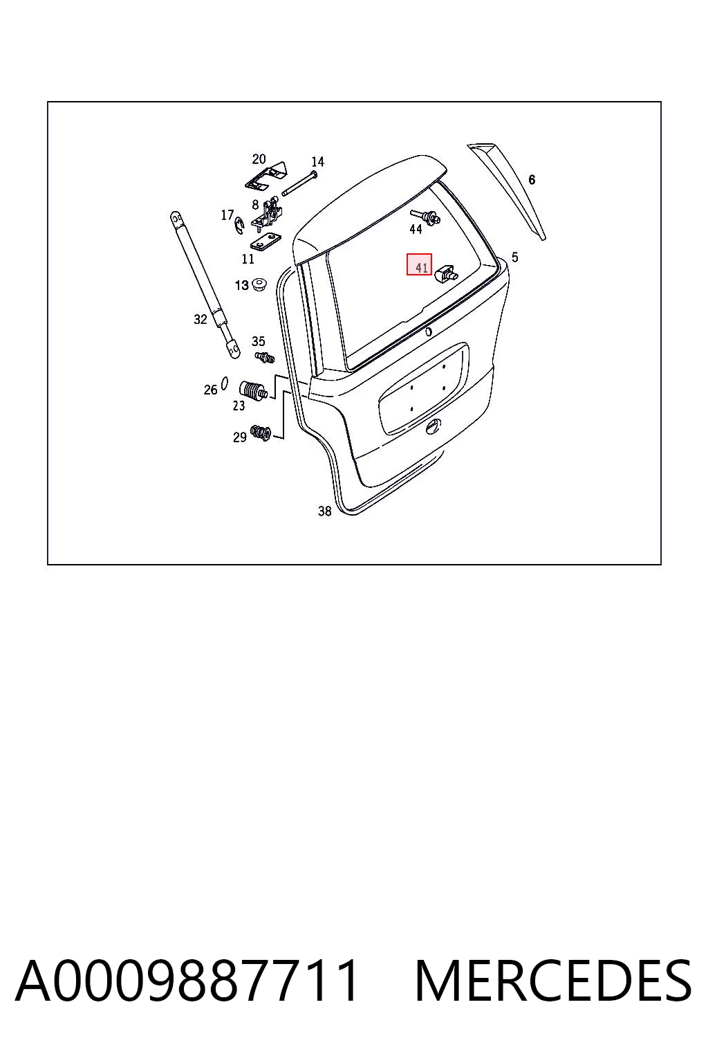 A0009887711 Mercedes