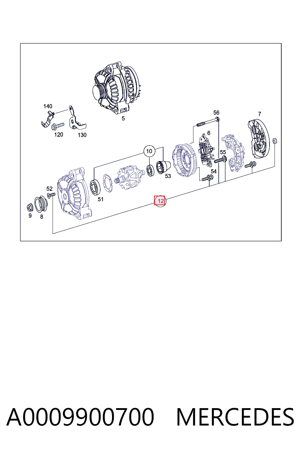 A0009900700 Mercedes