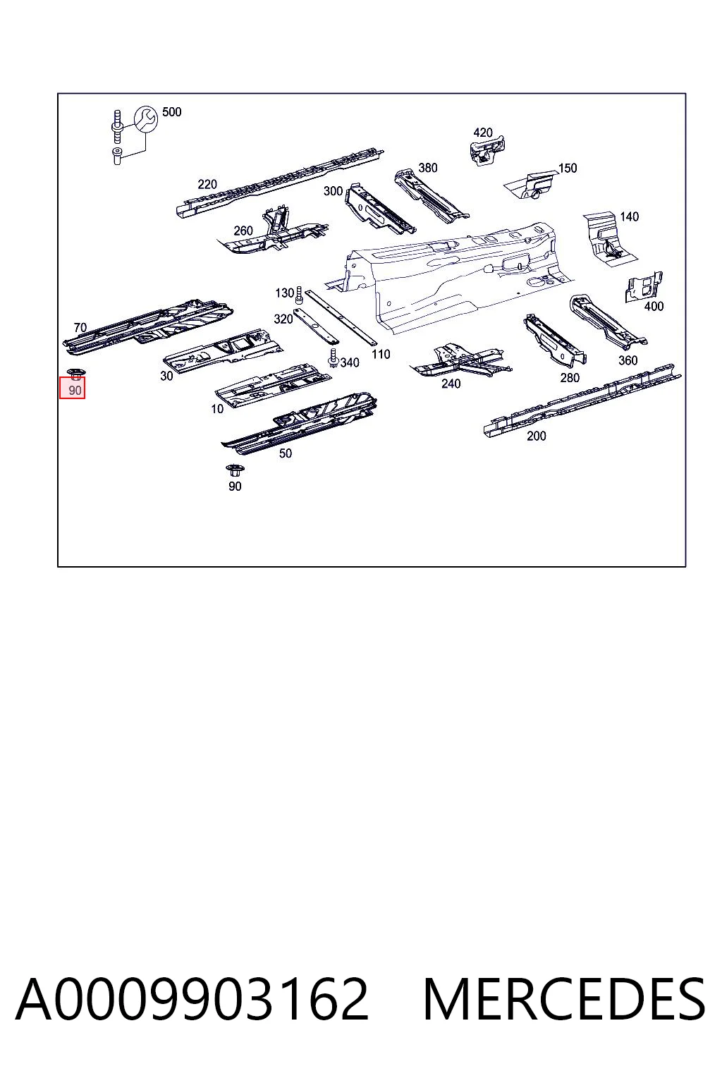 A0009903162 Mercedes