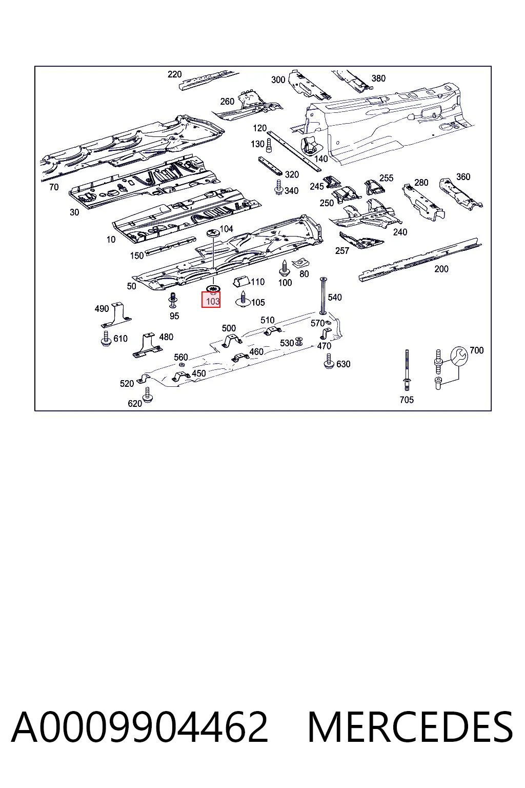 A0009904462 Mercedes